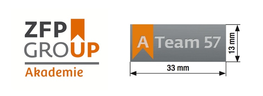 Logo odznáček A Team 57 Výroba odznaku Ateam57