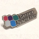 Podnikový odznak Odznáček Geopark – 2 – Ražený malovaný