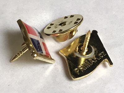 Odznak prapor, ražený, tištěný, vlajka DO - DOM - Dominikánská republika - Image 3